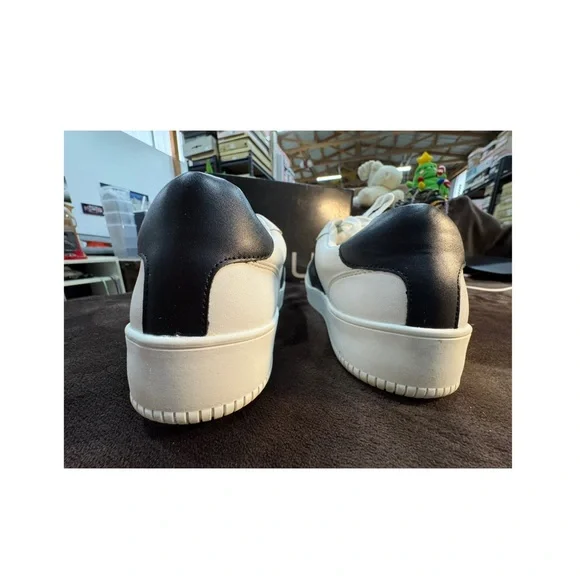 Aqua Croc embossed Leather platform sneakers 9.5 - Picture 6 of 10